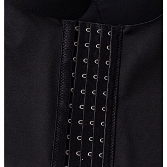 Basic Bae Scoop Neck Shapewear Tank Removable Paddings Black Corset Top - Picture 3 of 5